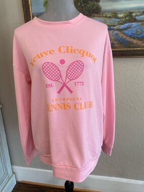 Veuve Clicquot Pink Tennis Club Sweatshirt